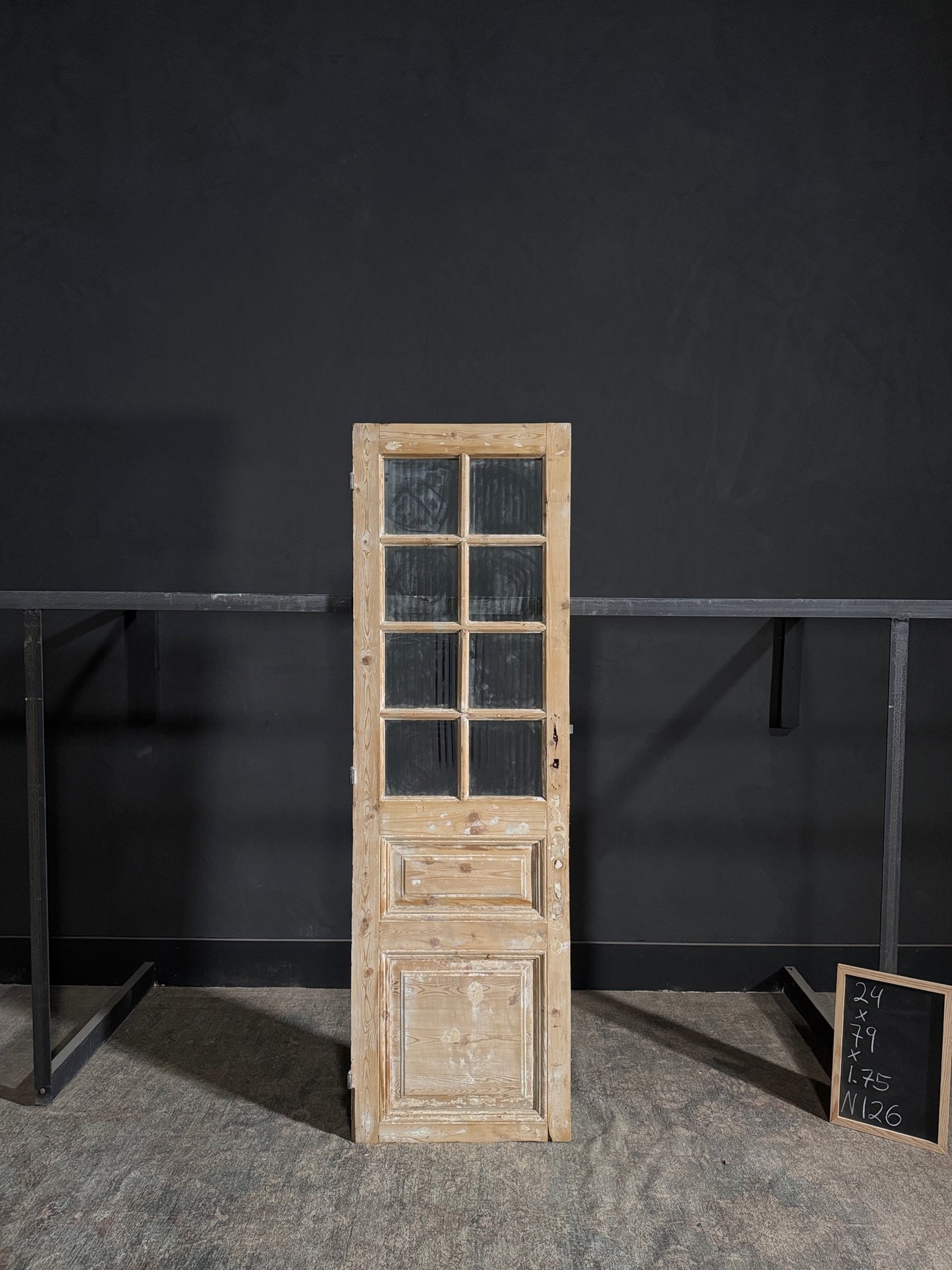 Antique Obscured Glass 8 Lite Single Door - 24x79 - N126