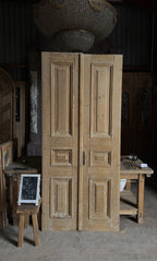 Antique 8 Panel Double Doors - 40x90.5 - L533