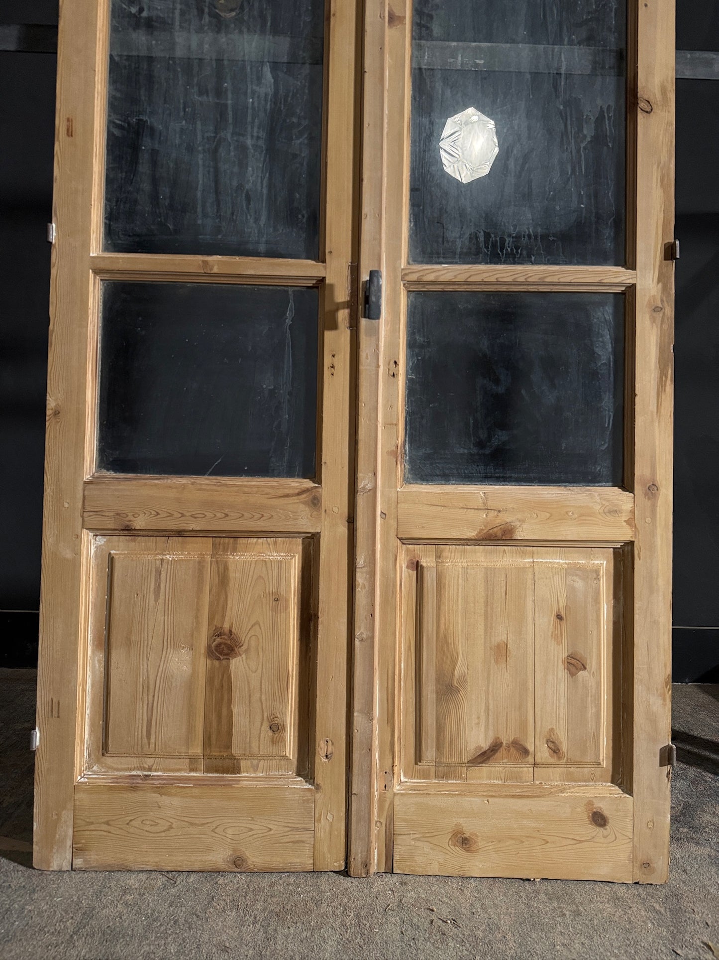 Antique Glass French Doors - 43.75x83.5 - N494