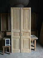 3 Panel Antique Solid French Doors - 43.25x97.25 - L87