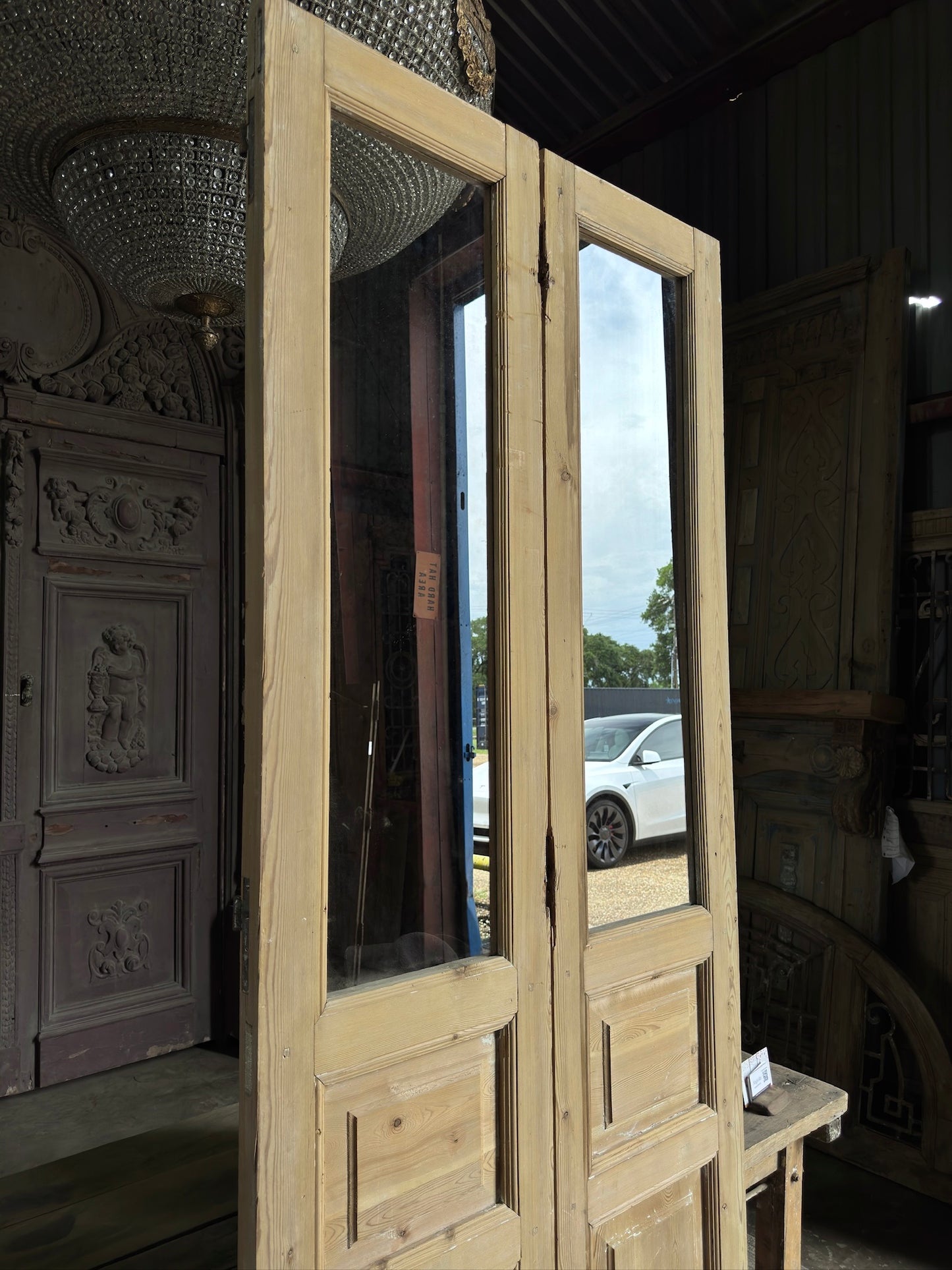 Glass Antique French Doors - 39x102 J599