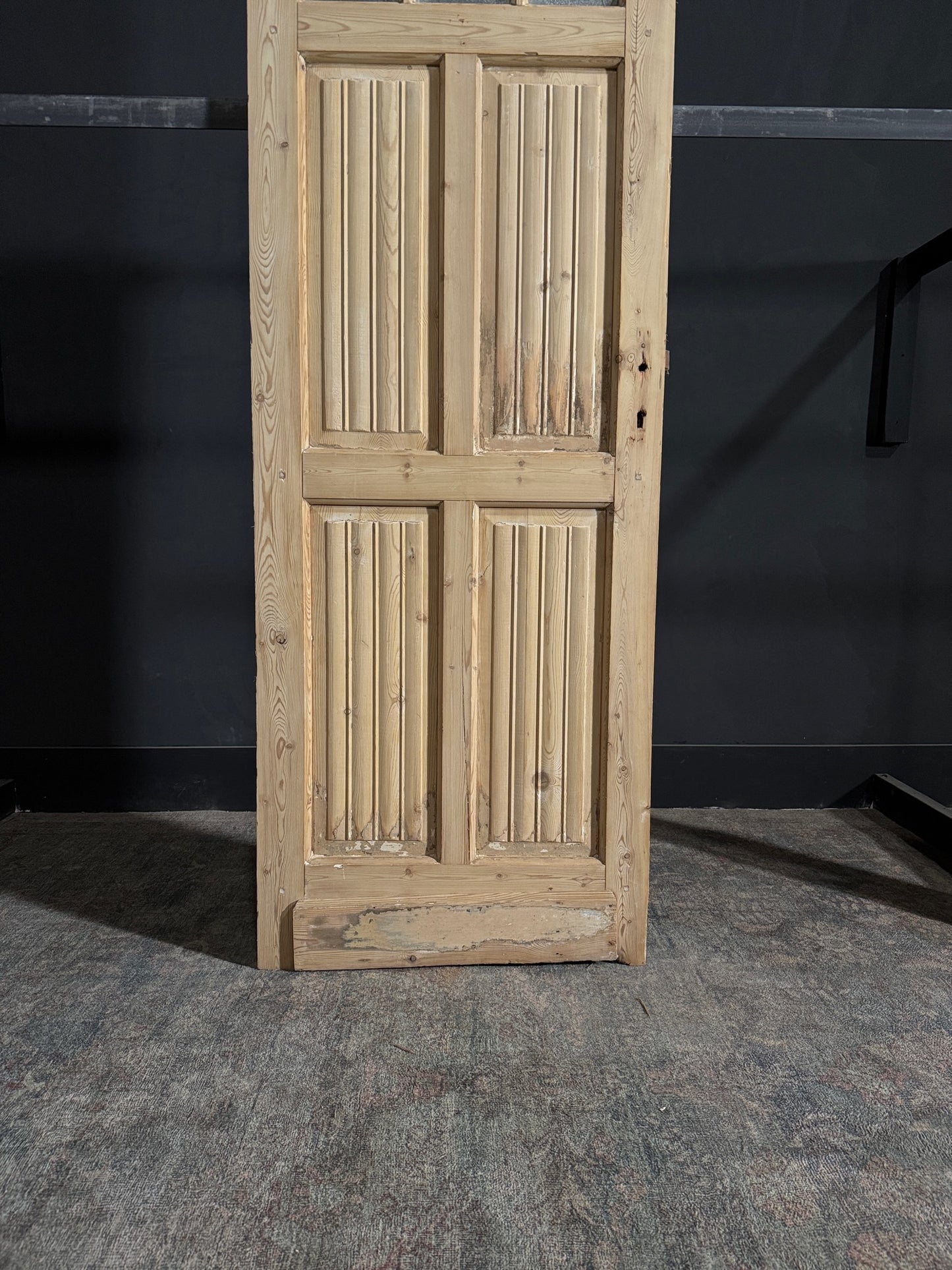 Antique Fluted 3 Lite Single Door - 28x84.25 - N66