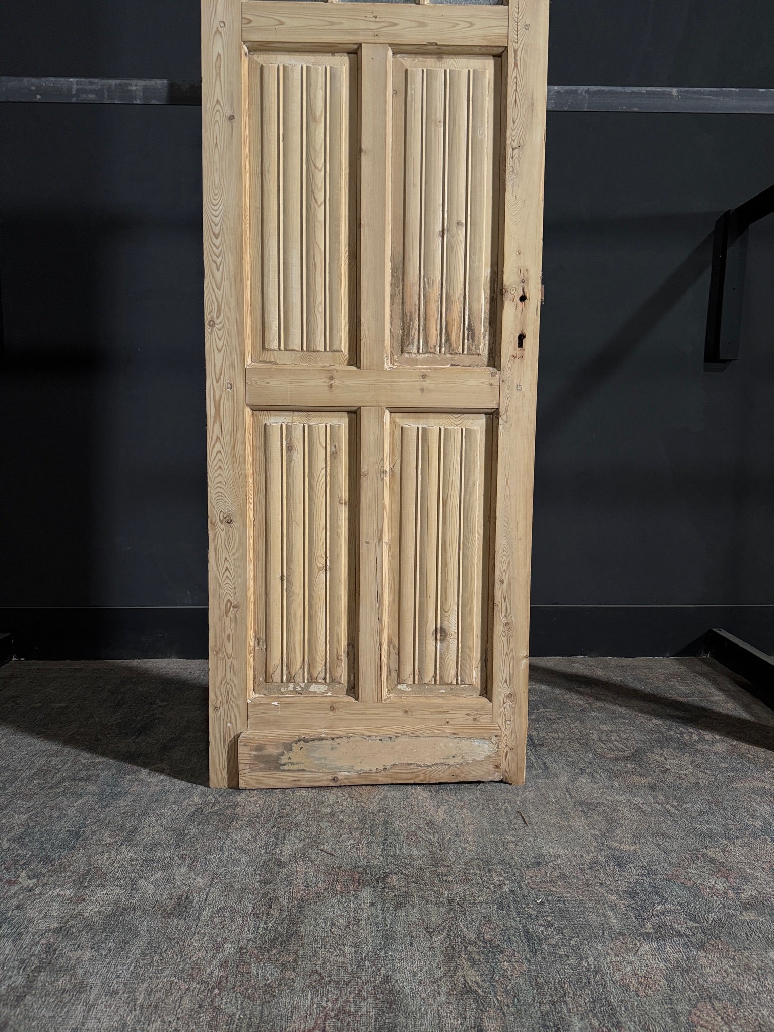 Antique Fluted 3 Lite Single Door - 28x84.25 - N66