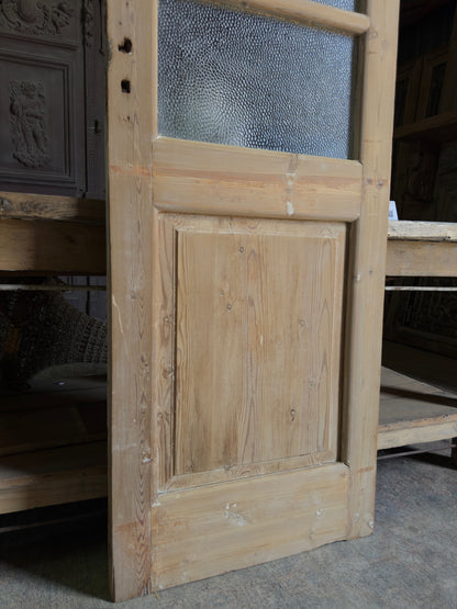 4 Lite Antique Glass Single Door - 25.25x87 J508