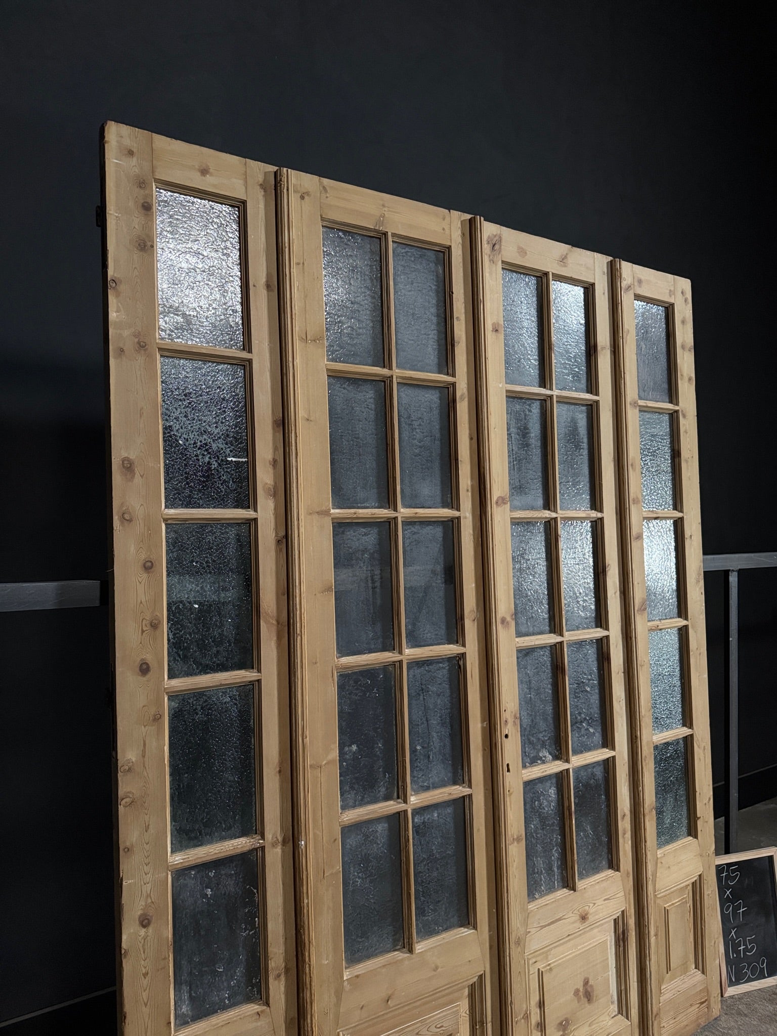 Antique Obscured Glass Bi-Fold Doors - 75x97 - N309