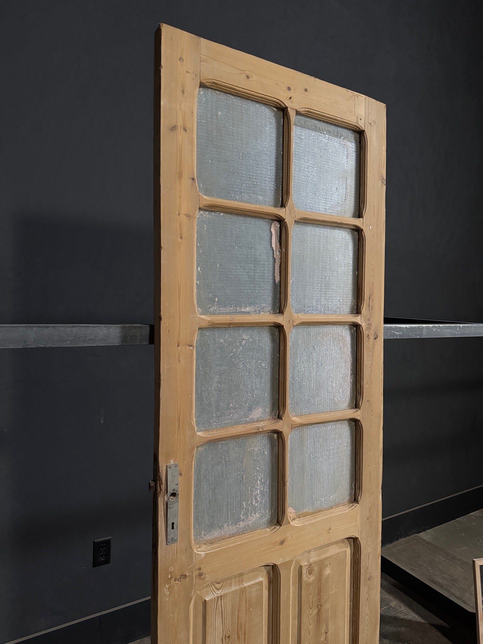 Antique Obscured Glass 8 Lite Single Door - 32x89.25 - N367