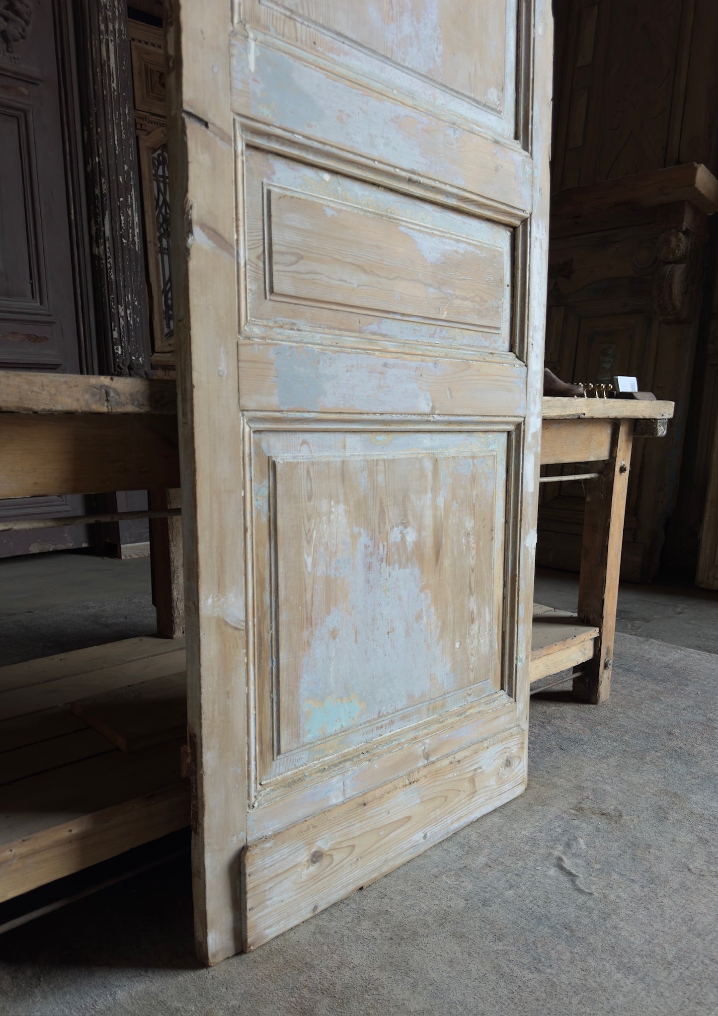 3 Panel Single Solid Antique Door - 30x92.5 - L192