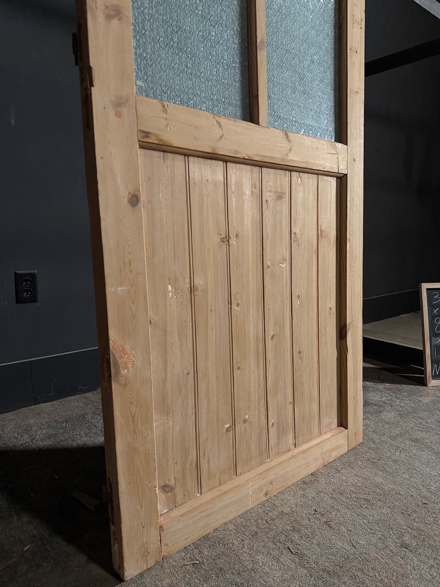 Antique Obscured Glass 4 Lite Single Door - 33x80 - N417