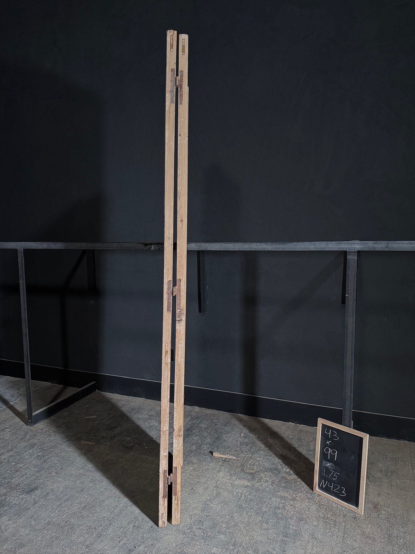 Antique Solid Double Doors - 43x99 - N423