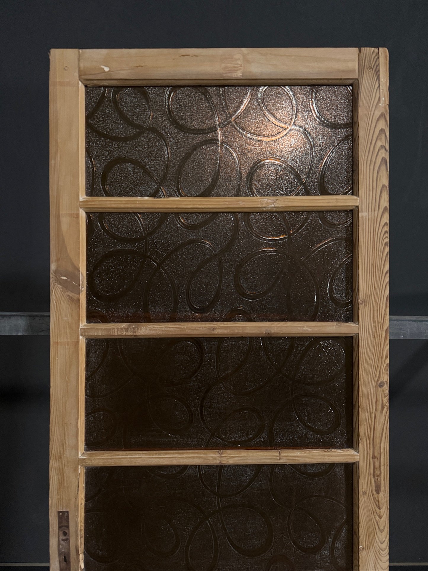 Antique Obscured Glass 4 Lite Single Door - 31.5x85 - N401