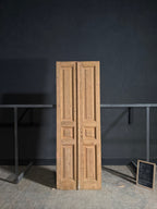 Antique 3 Panel Solid Double Doors - 32.5x91.75 - N640
