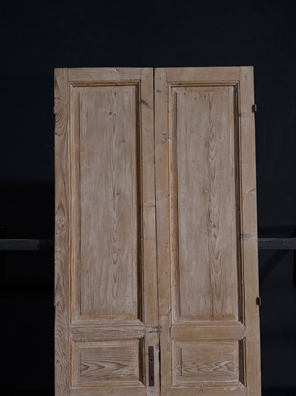 Antique Iron 3 Panel Double Doors - 39.75x94.5 - N10