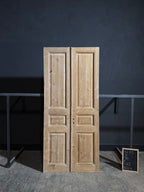 Antique 3 Panel Solid Double Doors - 42.75x96 - N184