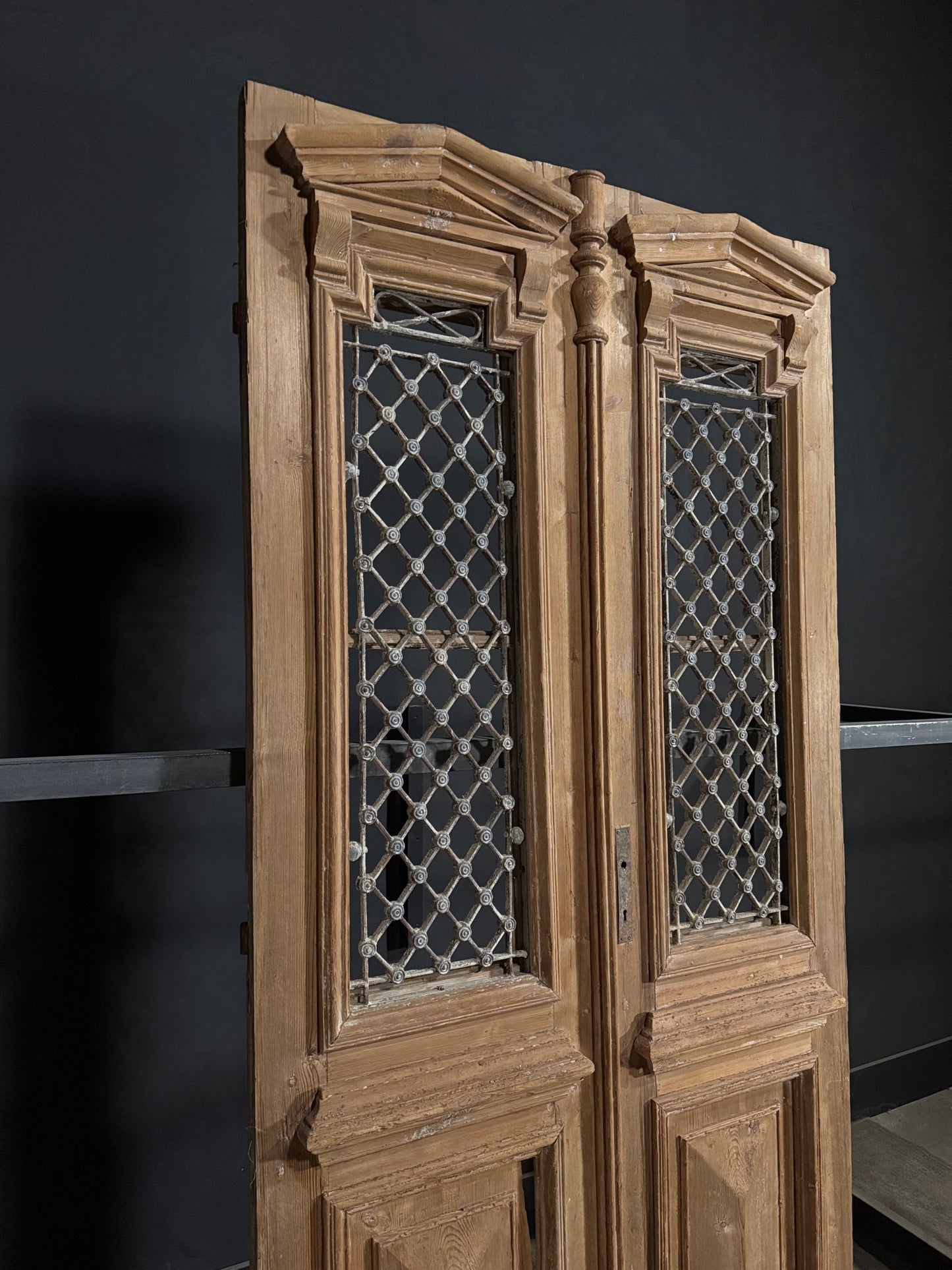 Antique Iron French Doors - 46.75x98.25 - N382