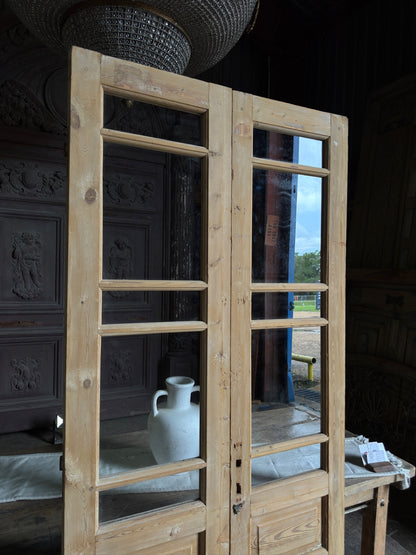 10 Lite European Antique Glass French Doors - 39.75x87.75 J315