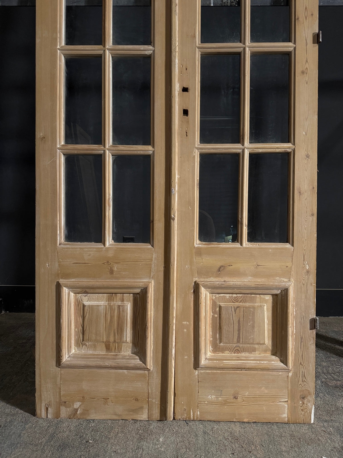 Antique Glass 10 Lite French Doors - 38.5x95.5 - N547