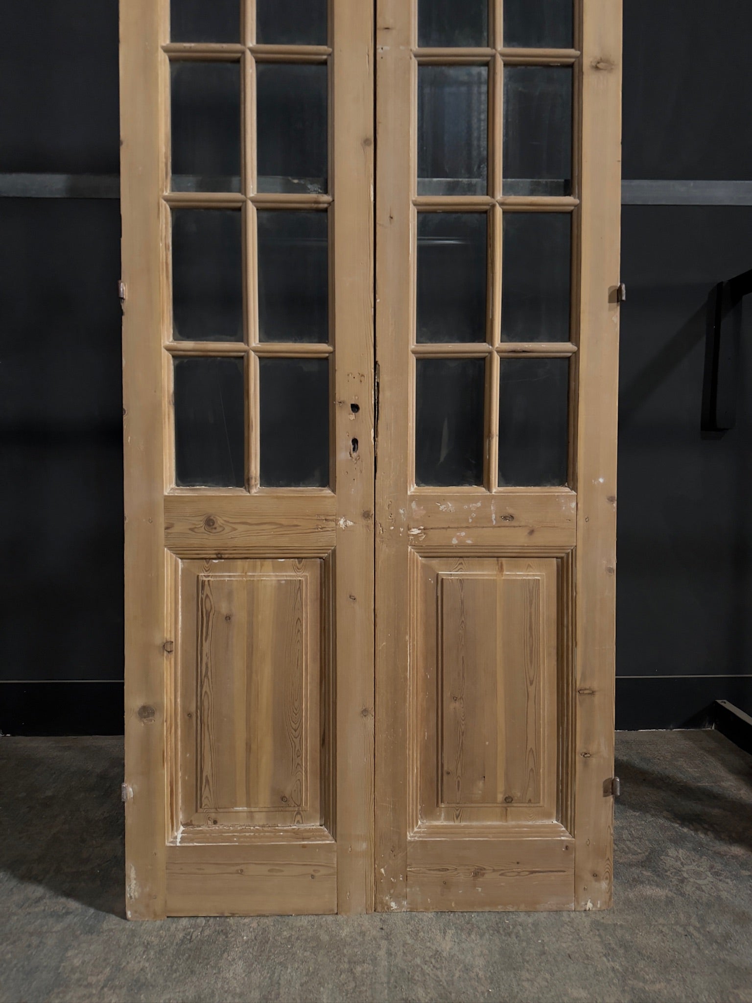 Antique Glass 10 Lite French Doors - 39.25x95.75 - N328