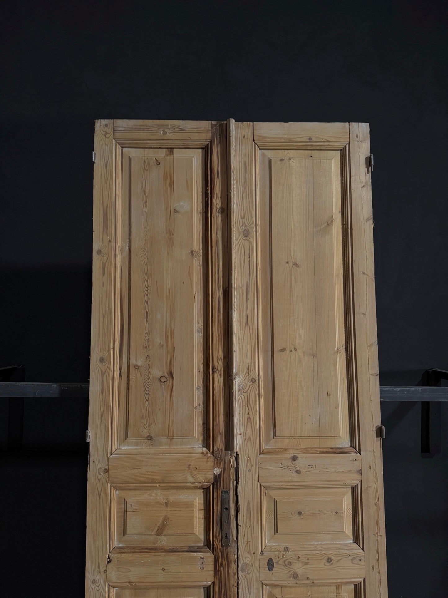 Antique 3 Panel Double Doors - 43x101.25 - N31