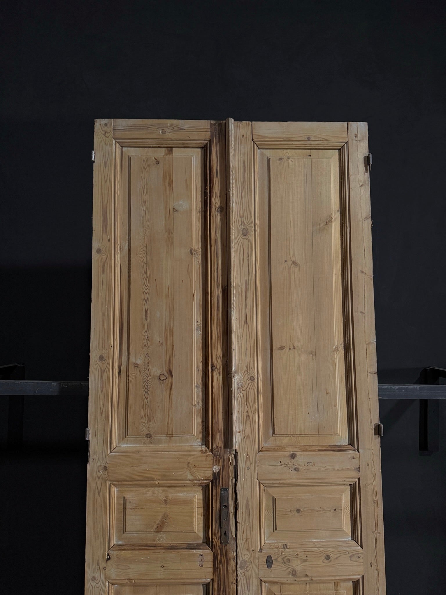 Antique 3 Panel Double Doors - 43x101.25 - N31