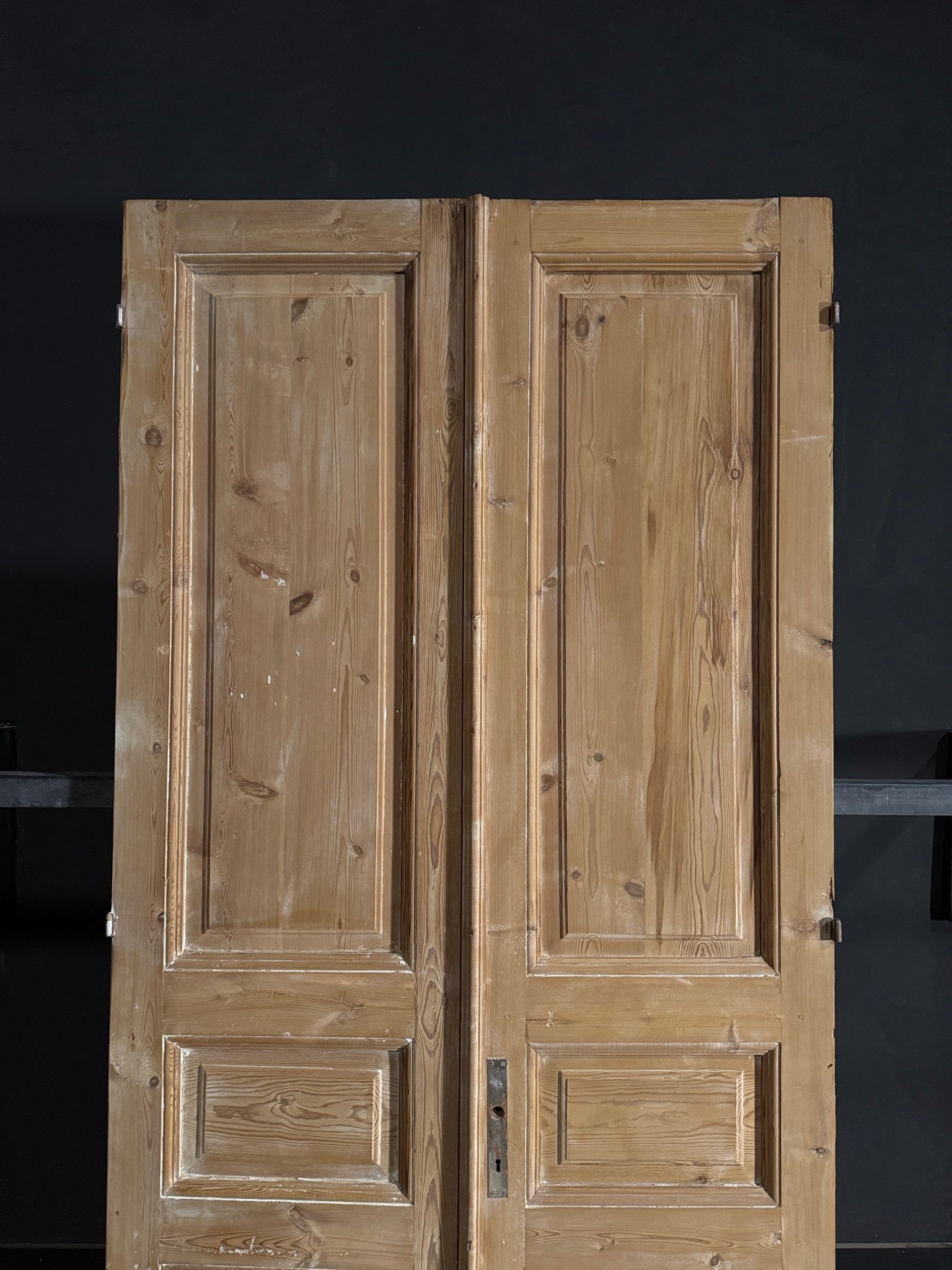 Antique Solid Double Doors - 44x96 - N564