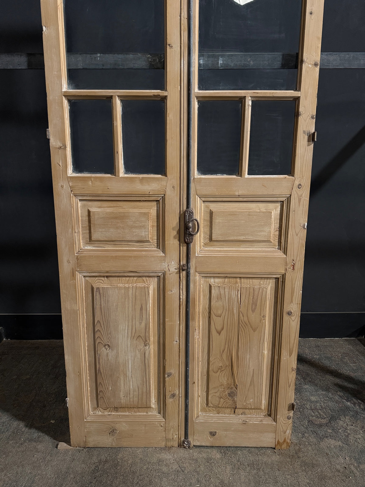 Antique Glass 5 Lite French Doors - 36x95 - N699