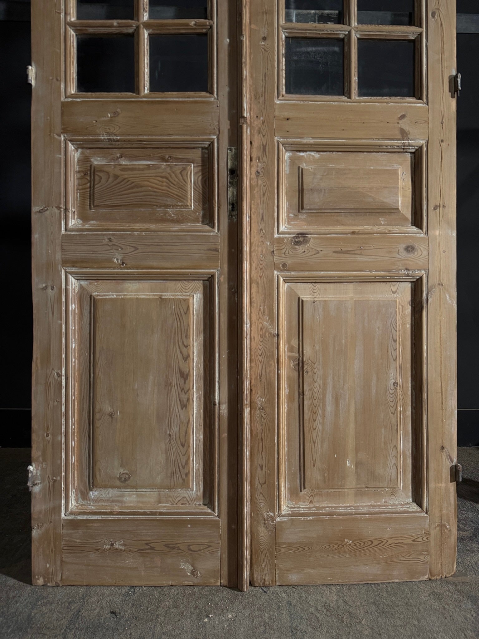 Antique Glass 12 Lite French Doors - 43.5x97.5 - N541