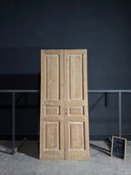 Antique 3 Panel Solid Double Doors - 42.75x97.5 - N649