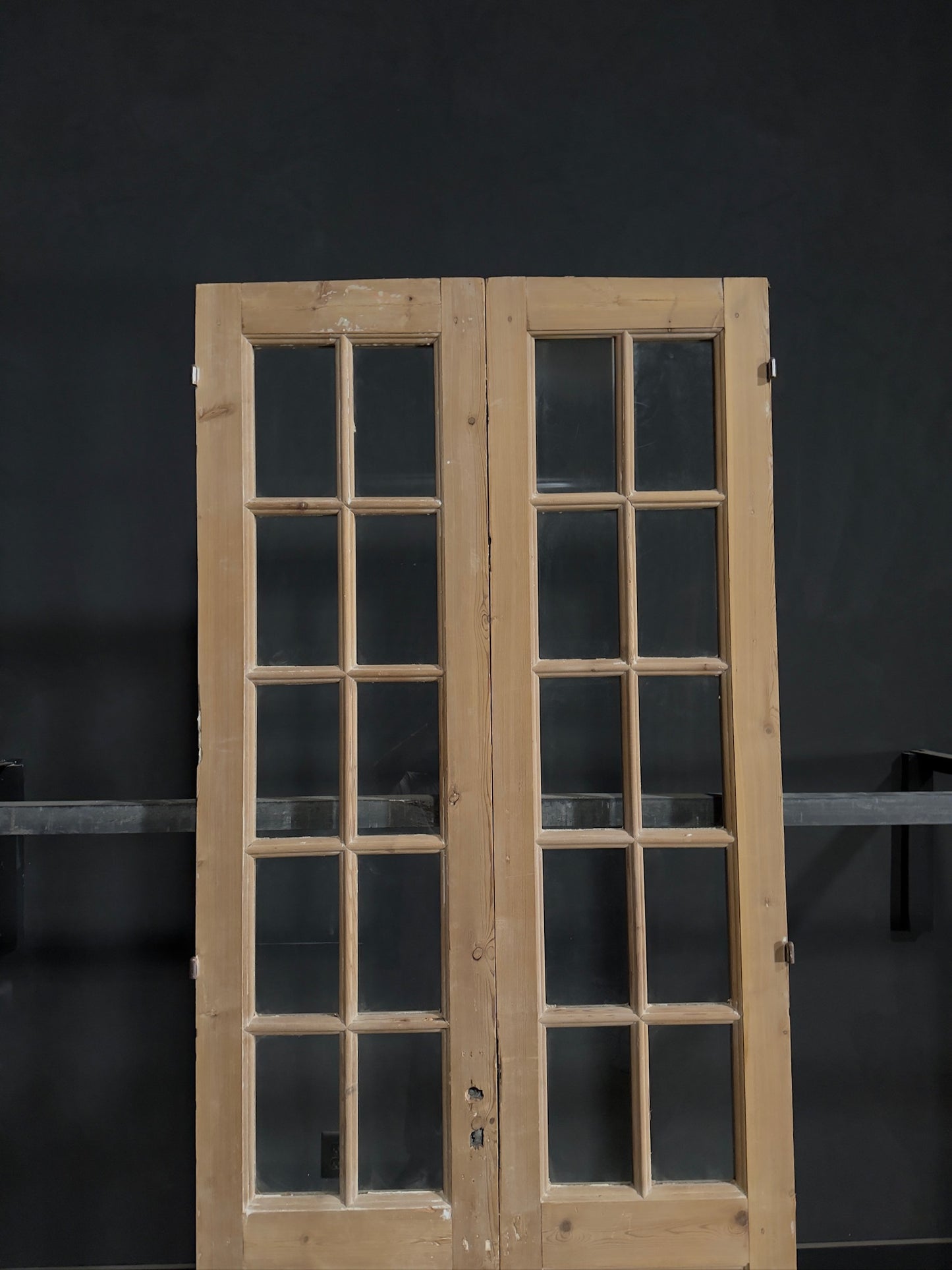 Antique Glass 10 Lite French Doors - 39.5x95.75 - N285