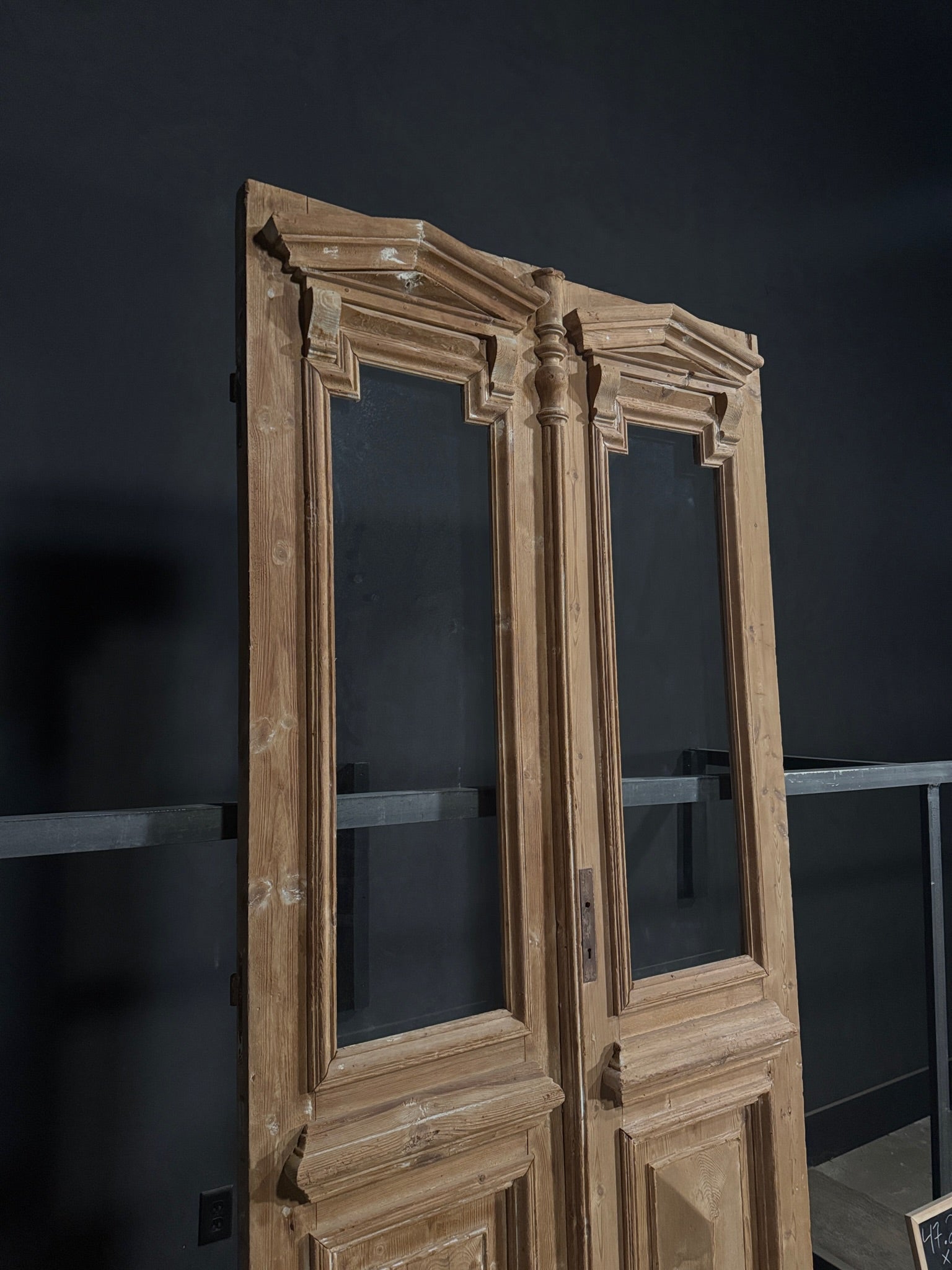 Antique Glass 1 Lite French Doors - 47.25x98.5 - N344