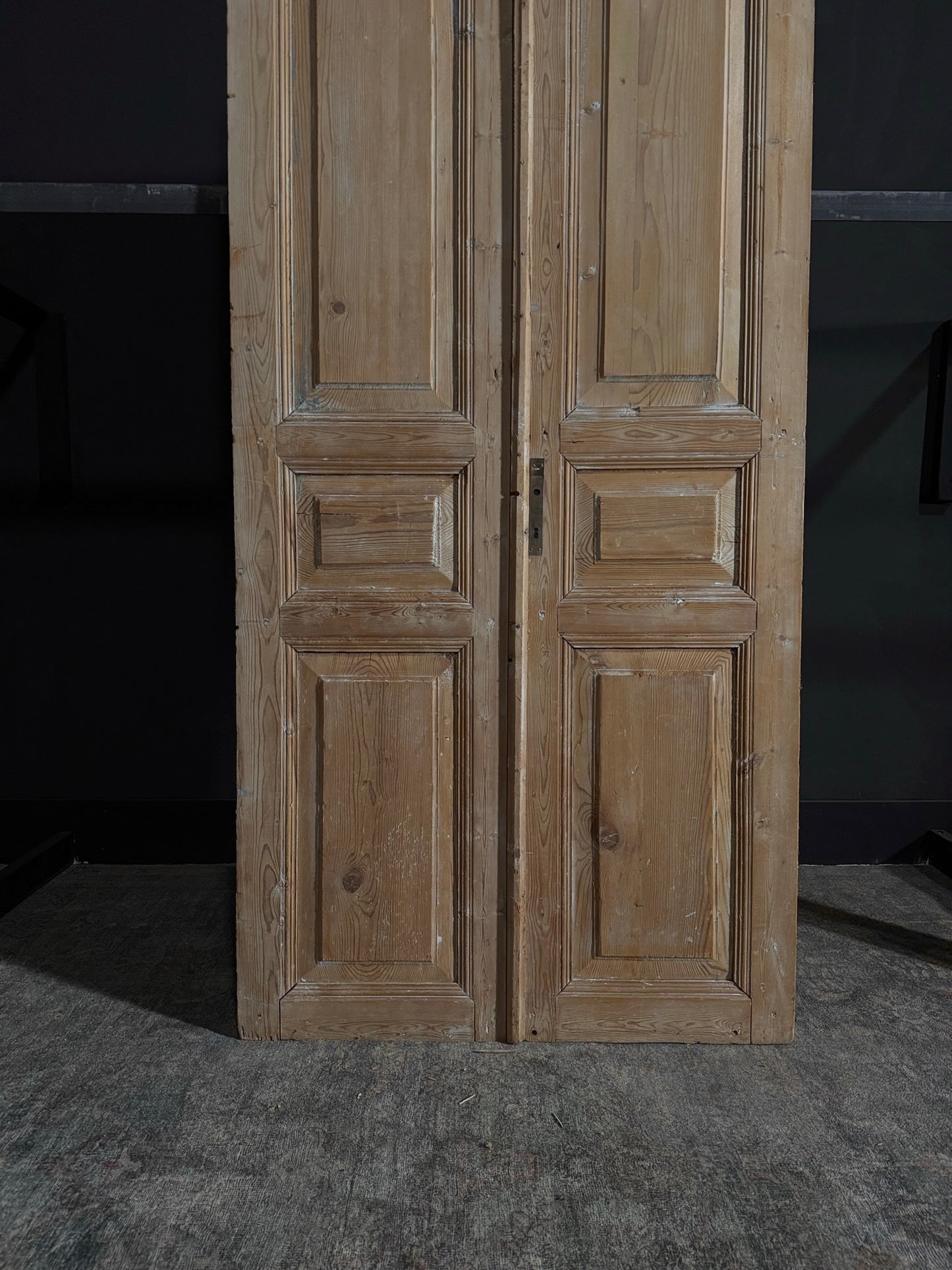 Antique 3 Panel Double Doors - 39.5x93.5 - N32