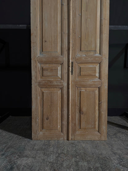 Antique 3 Panel Double Doors - 39.5x93.5 - N32
