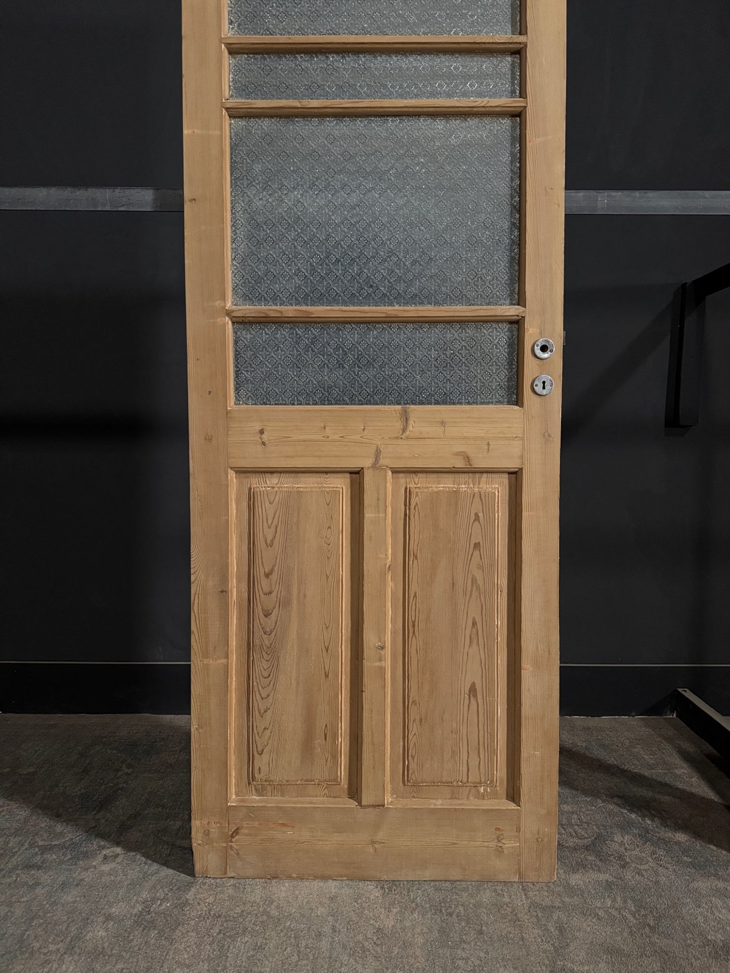 Antique Obscured Glass 4 Lite Single Door - 31.75x83.75 - N359