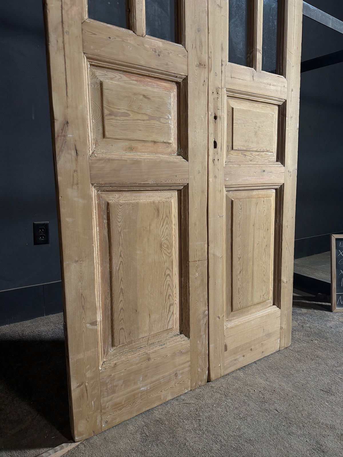 Antique Glass 6 Lite French Doors - 40x95.5 - N673