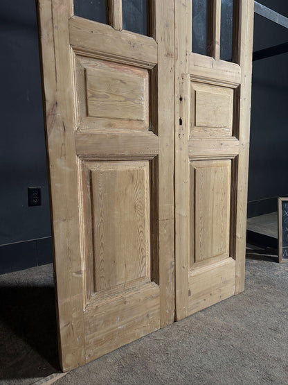 Antique Glass 6 Lite French Doors - 40x95.5 - N673