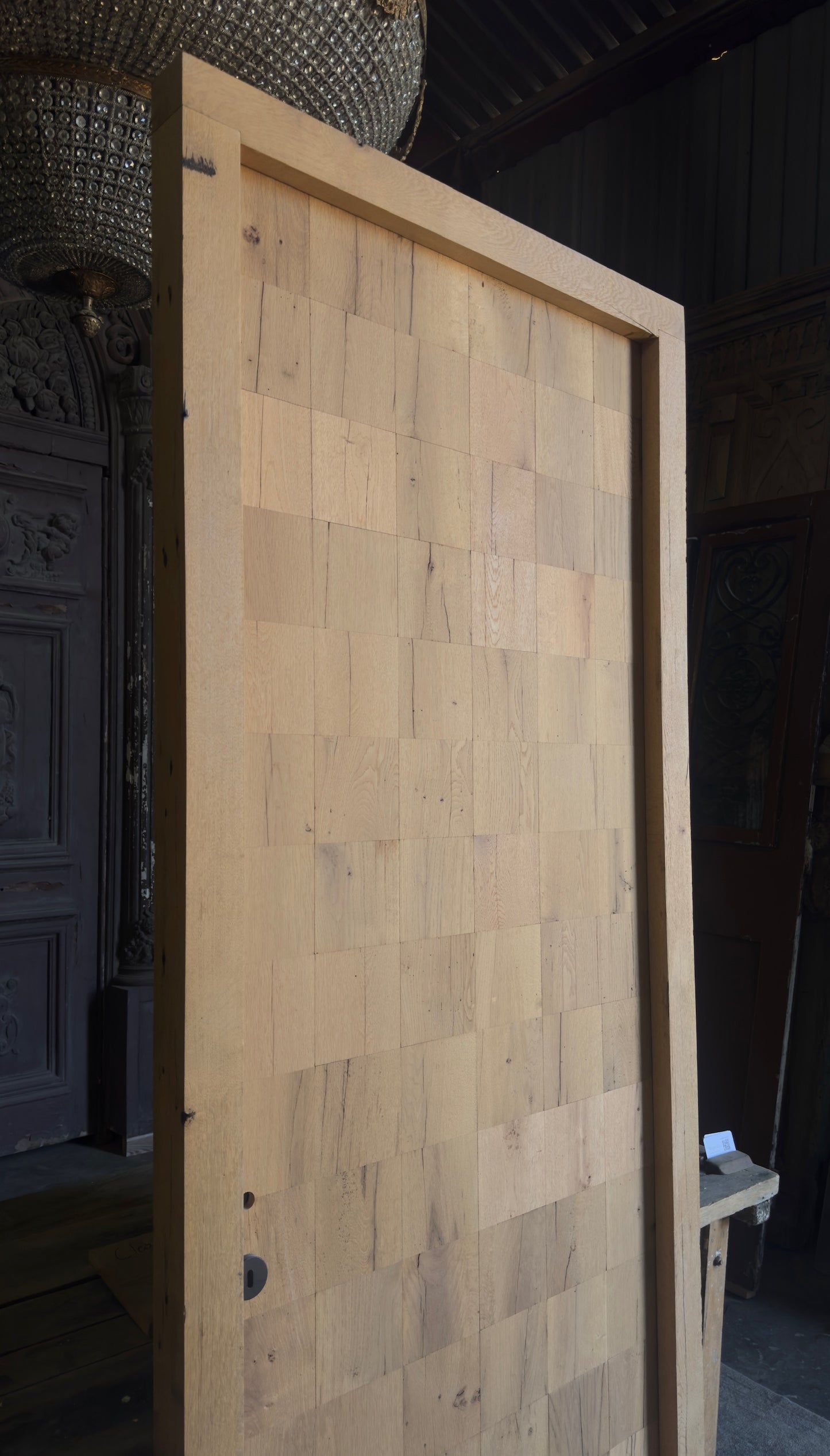 French Oak Plank Single Door - 34.5x93.5 - L447