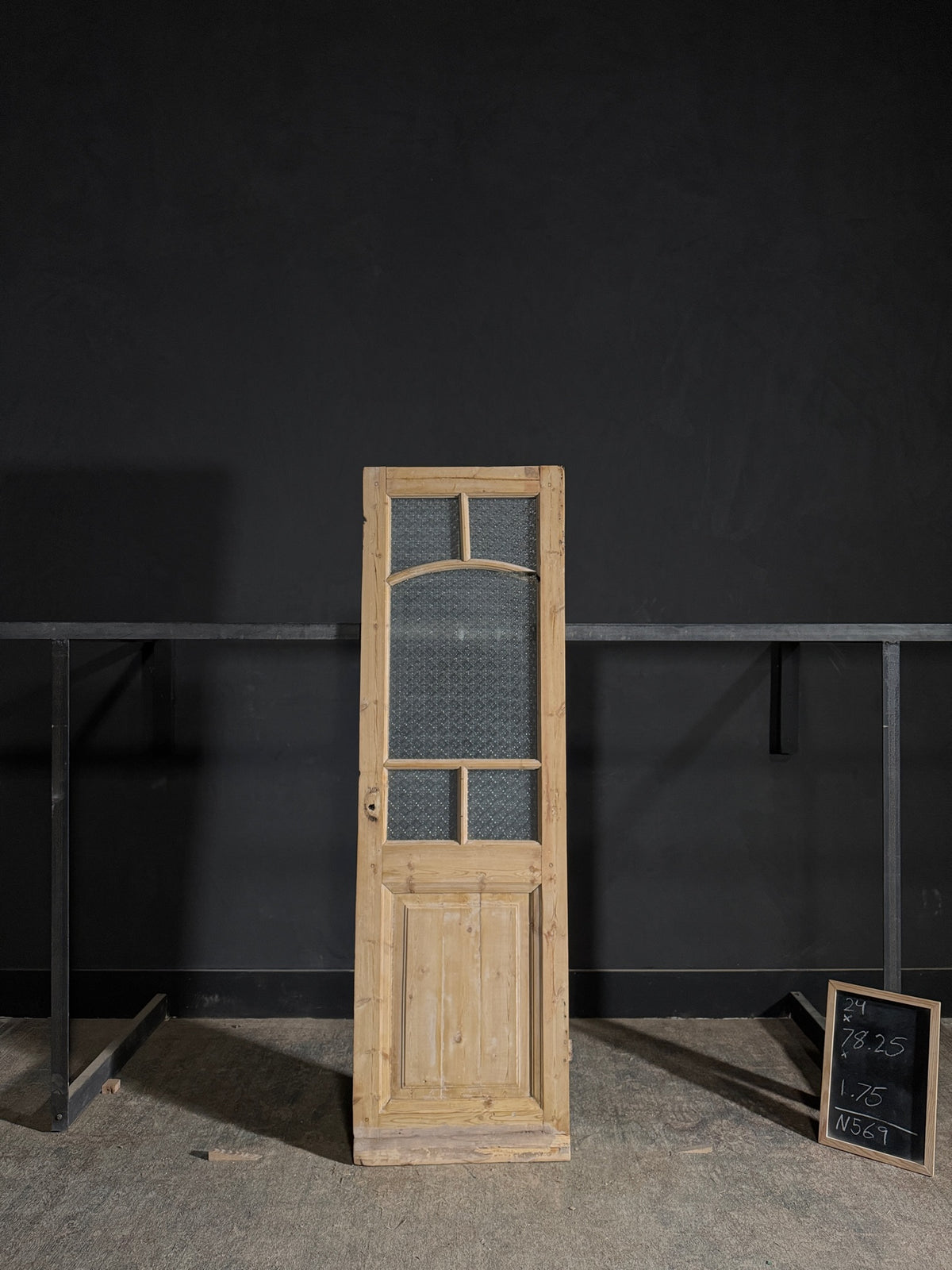Antique Obscured Glass 5 Lite Single Door - 24x78.25 - N569