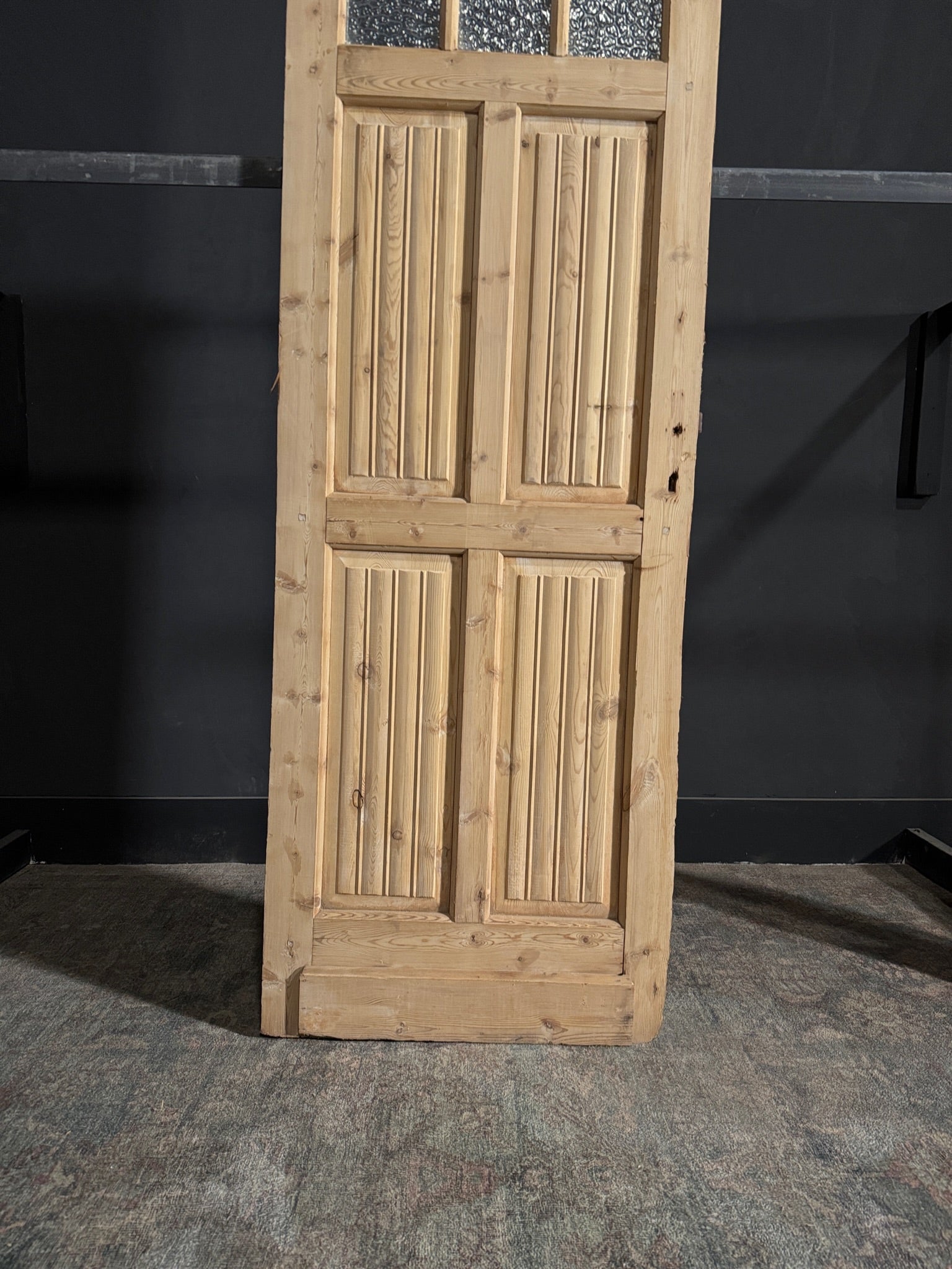Antique Fluted 3 Lite Single Door - 28x84.75 - N78