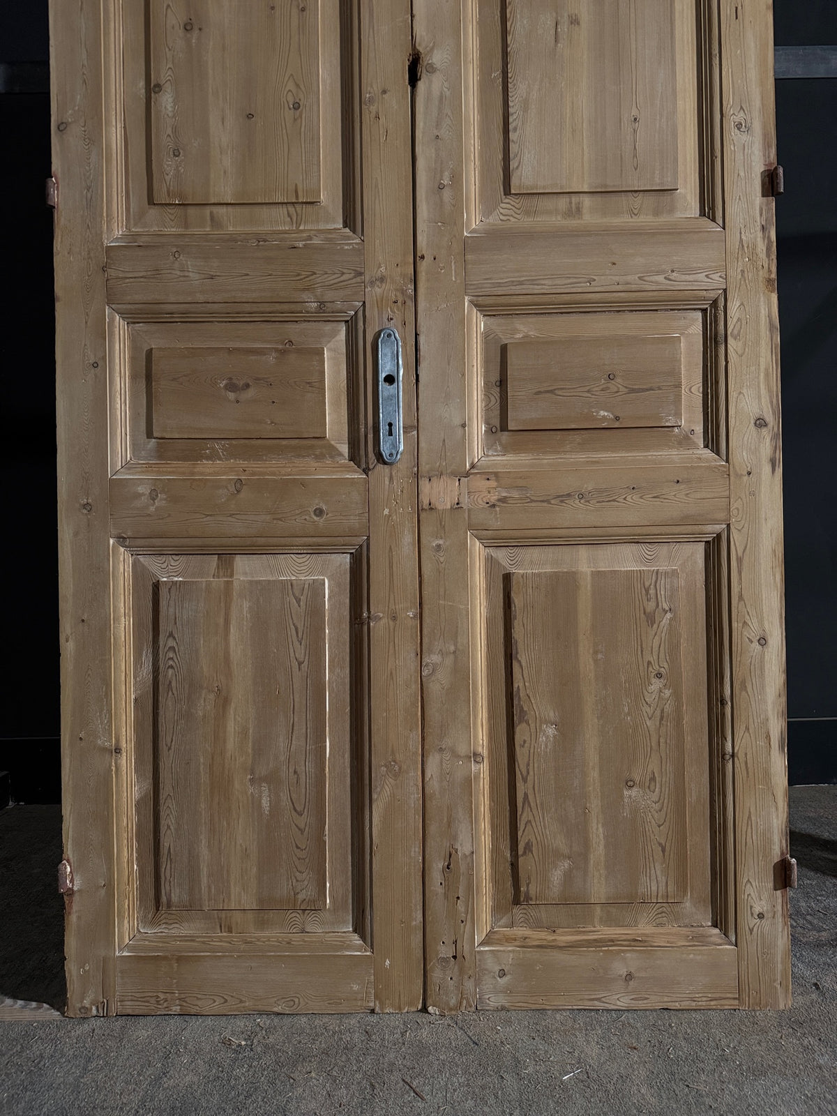 Antique 3 Panel Solid Double Doors - 44.25x95.25 - N567