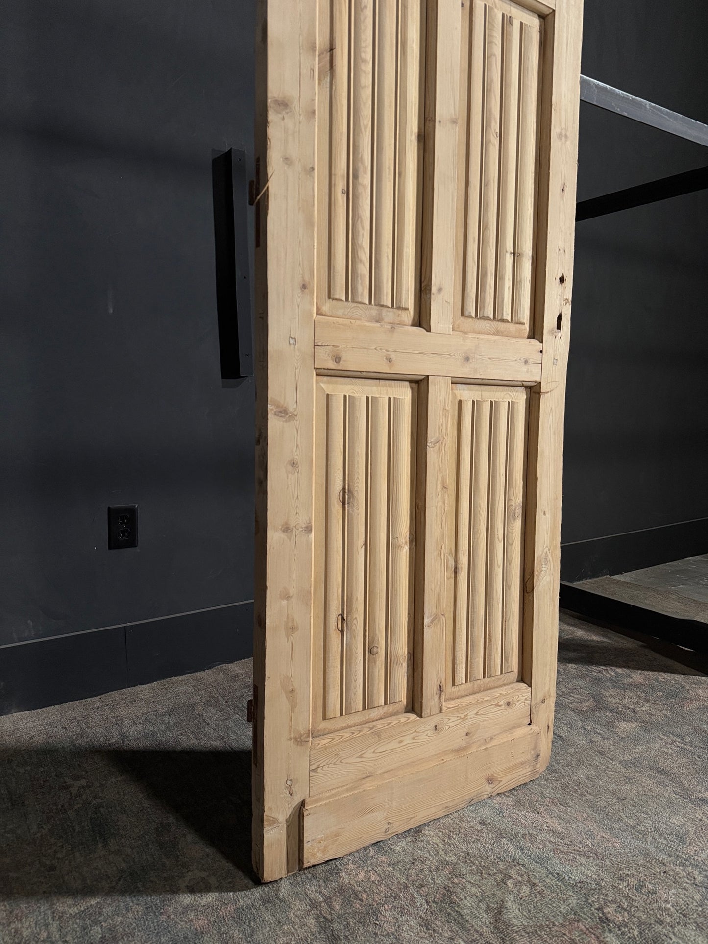Antique Fluted 3 Lite Single Door - 28x84.75 - N78