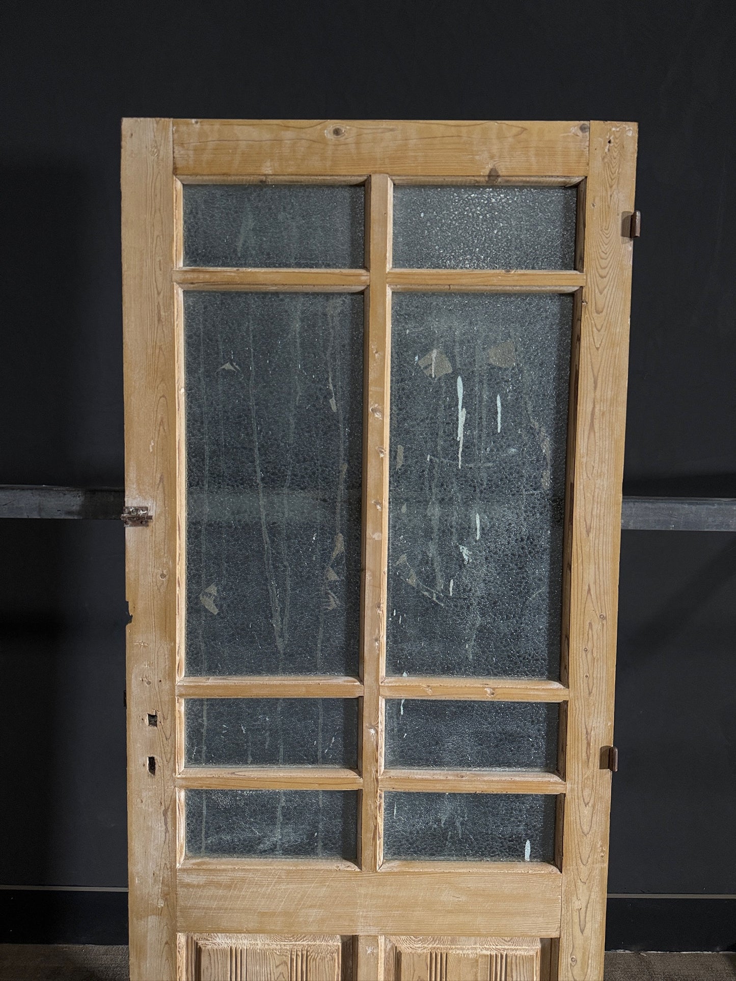 Antique Obscured Glass 6 Lite Single Door - 31.5x81 - N430