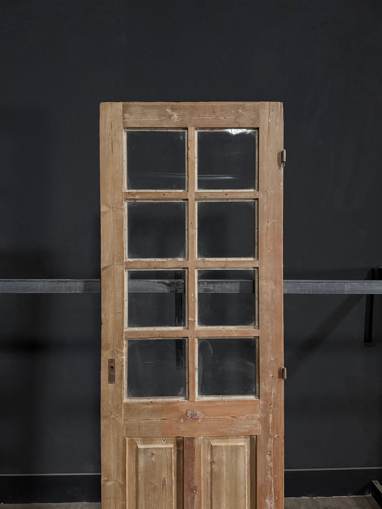 Antique Glass 8 Lite Single Door - 28x87 - N365