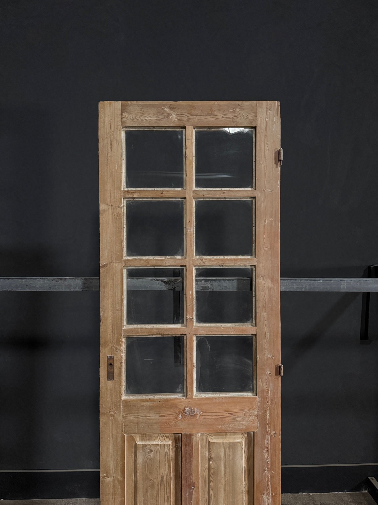 Antique Glass 8 Lite Single Door - 28x87 - N365