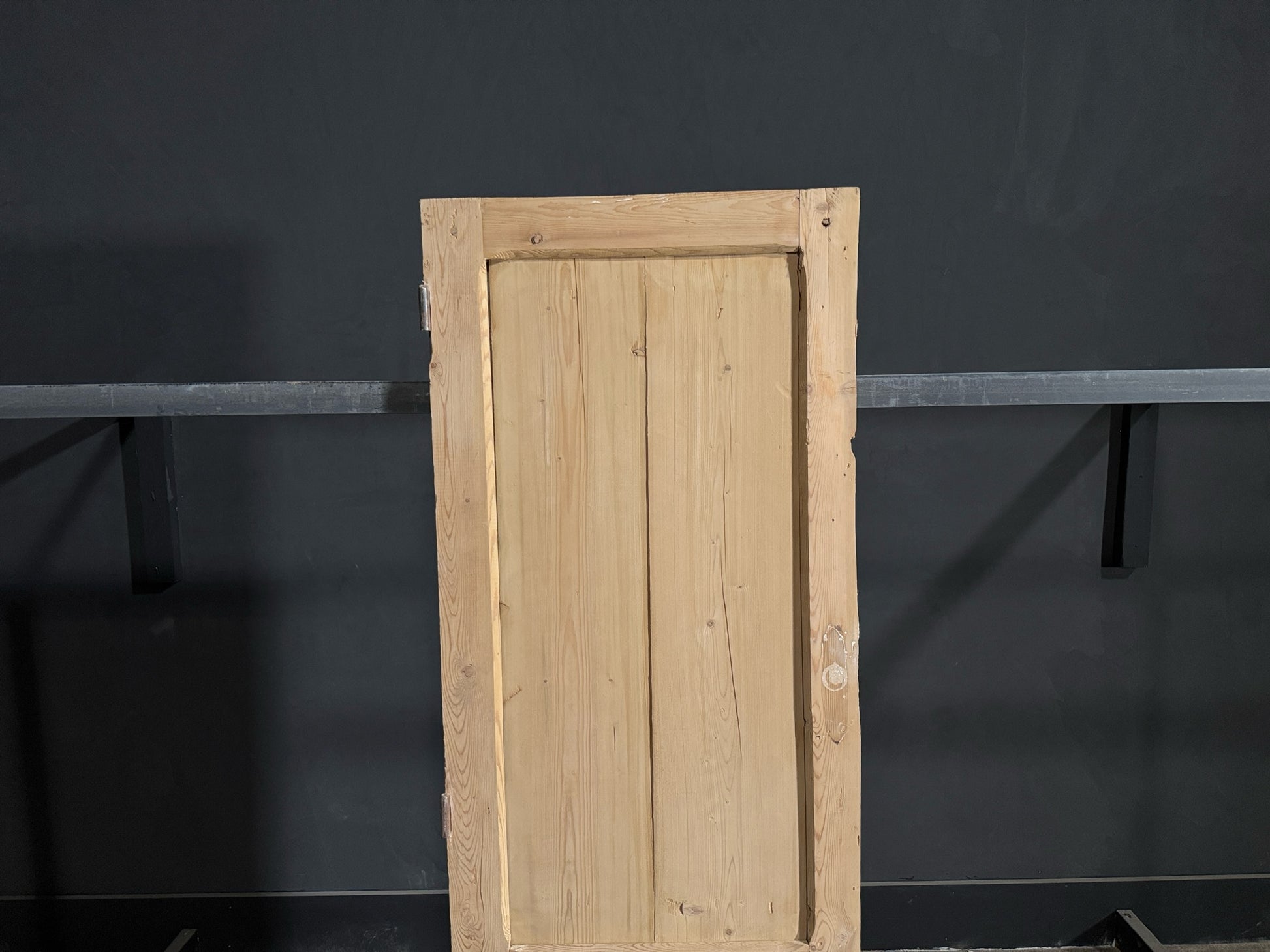 Antique Louvered 2 Panel Single Door - 25.5x70 - N140