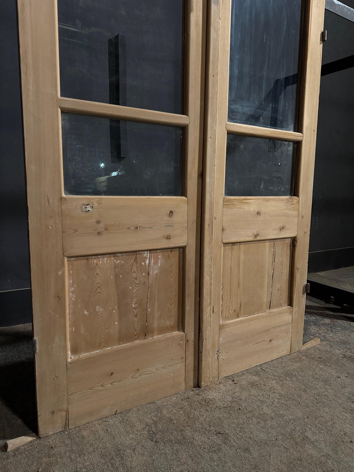 Antique Glass 2 Lite French Doors - 44x101 - N701