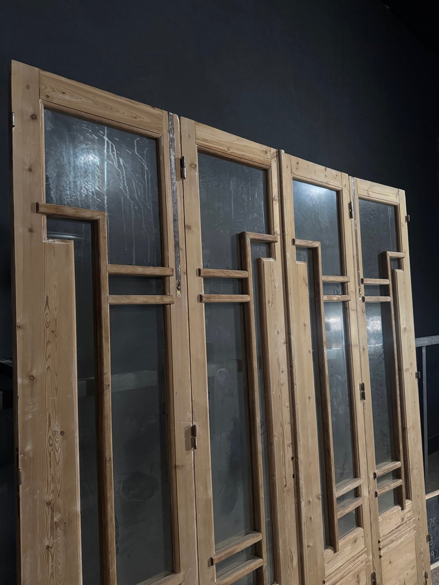 Antique Glass Bi-Fold Doors - 92x97.75 - N392