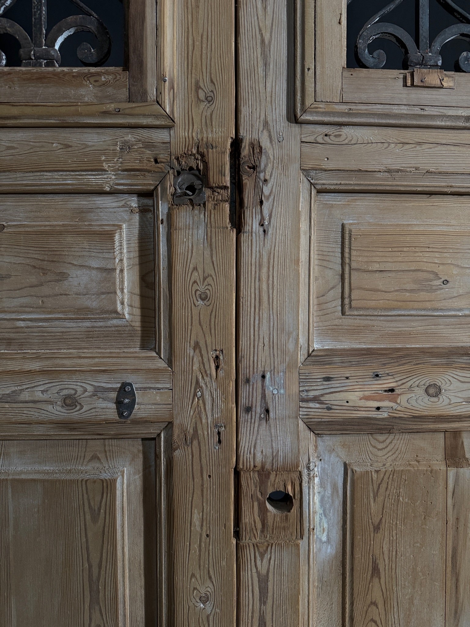Antique Iron French Doors - 38x92 - N514