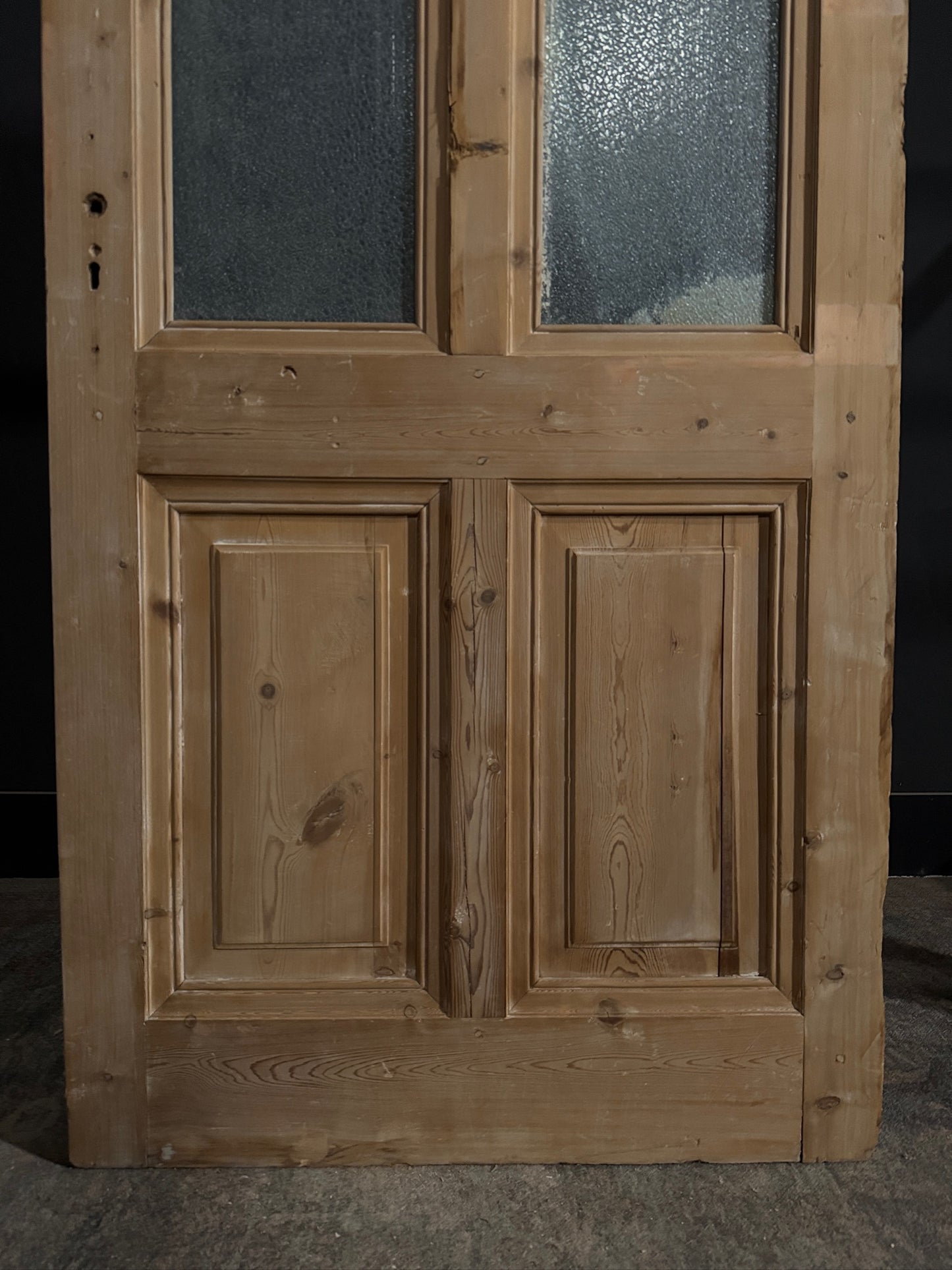 Antique Obscured Glass 2 Lite Single Door - 36.5x85 - N405