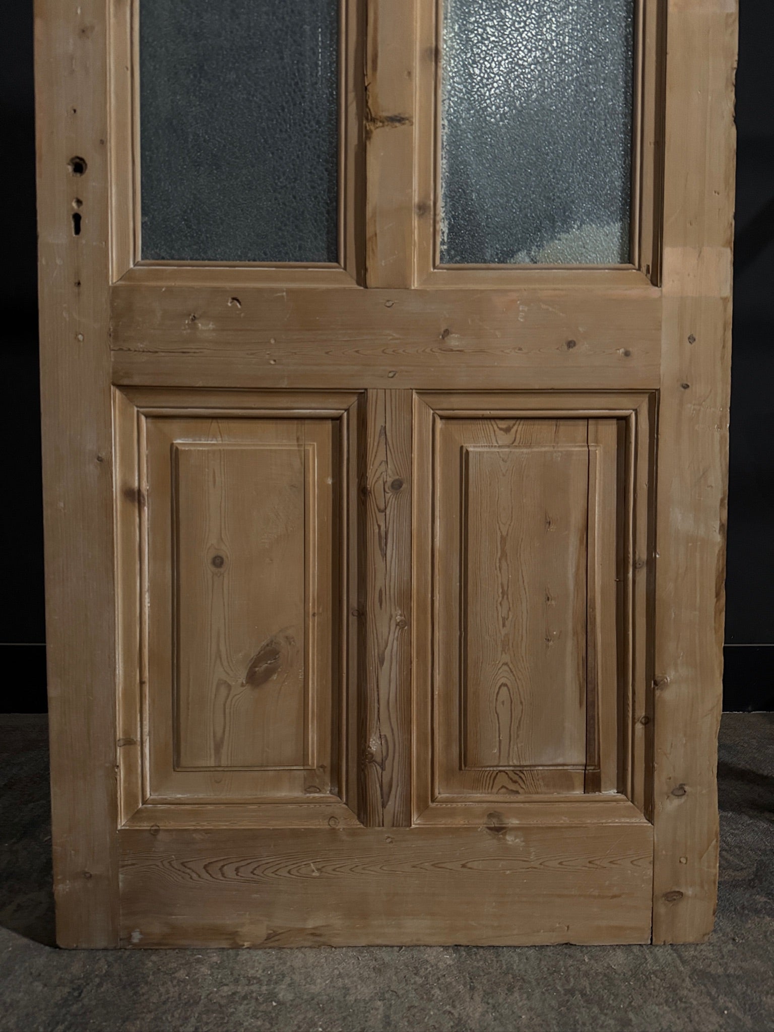Antique Obscured Glass 2 Lite Single Door - 36.5x85 - N405