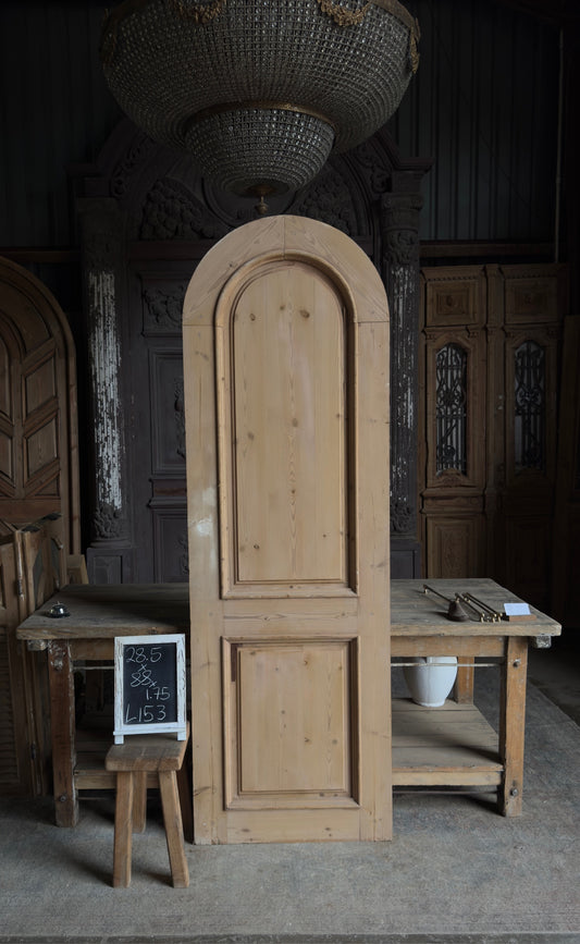 2 Panel Antique Solid Single Door - 28.5x88 - L153