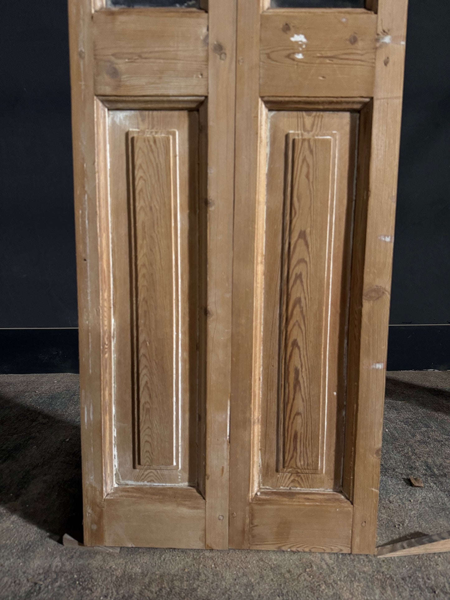 Antique Glass 1 Lite French Doors - 20x90 - N415